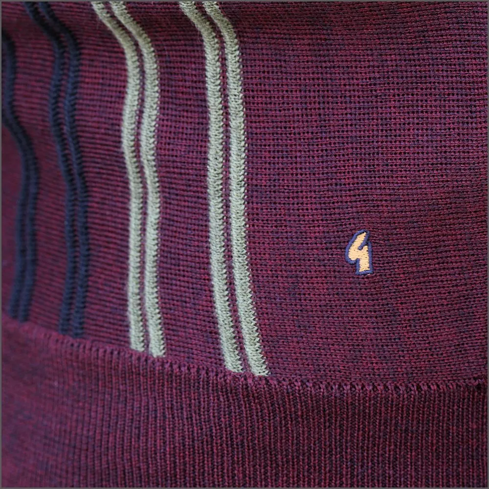 Gabicci M11 Oxblood Crew Neck^