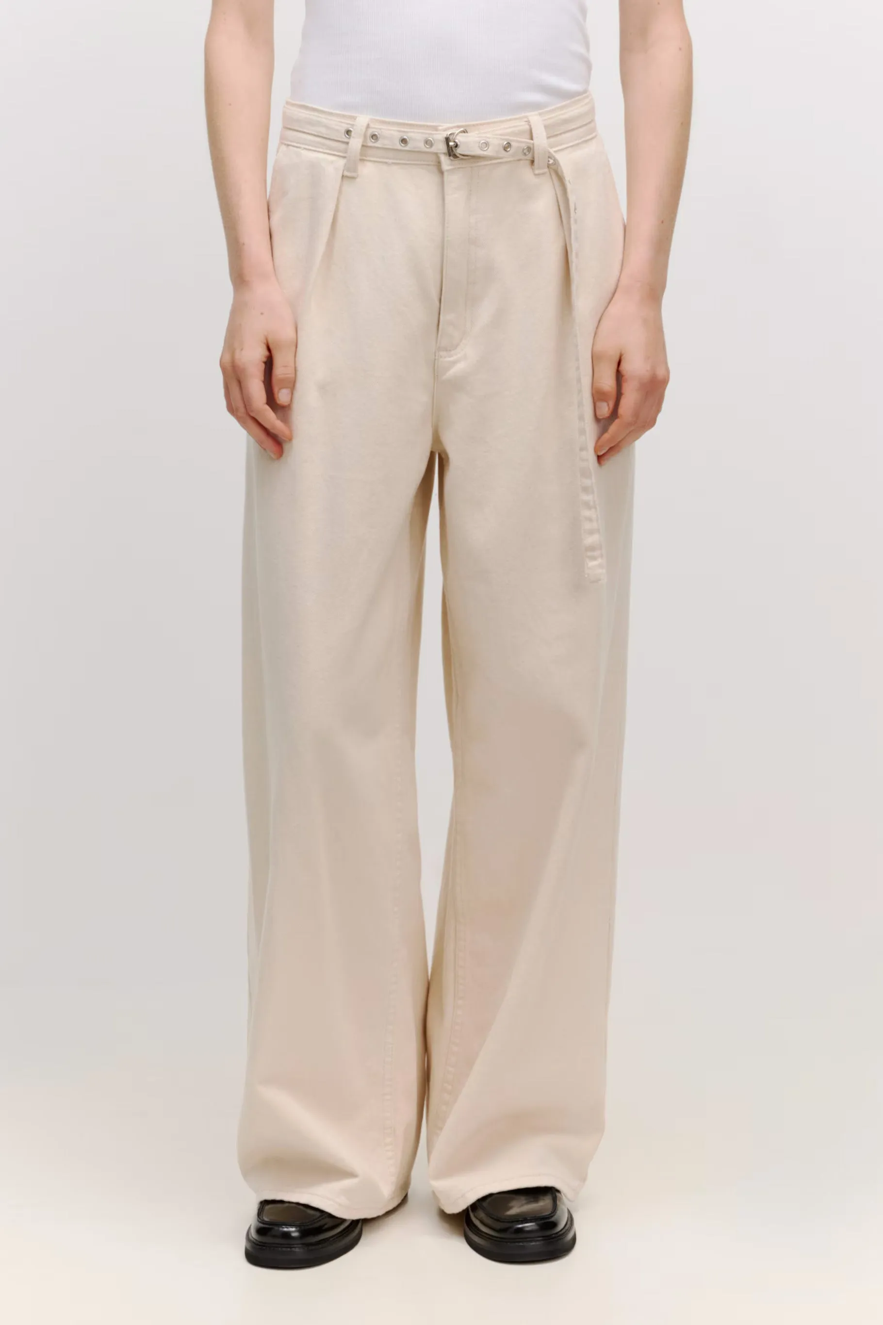 Juno Denim Trousers Natural Neps