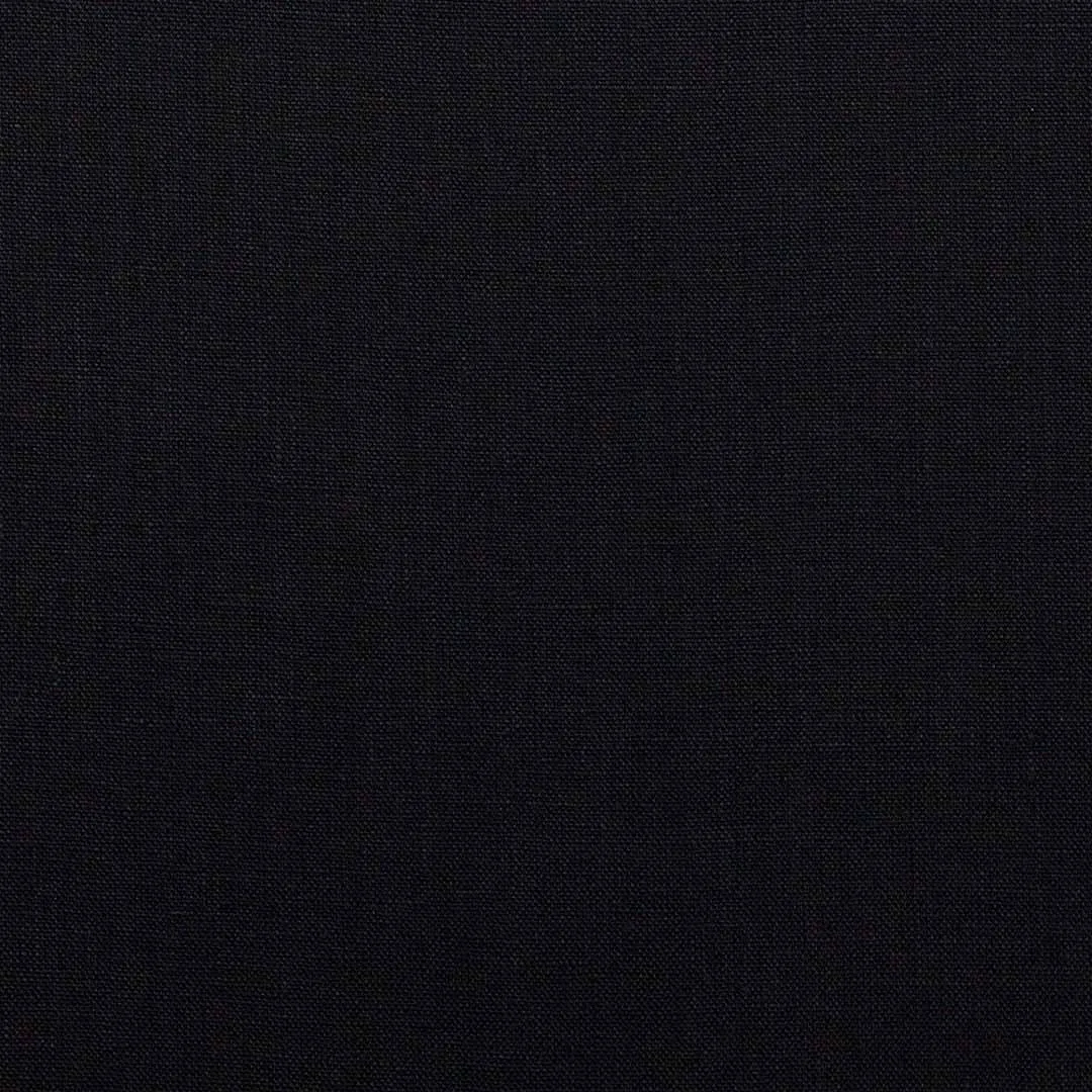 Nevada Black Plain Linen Fabric